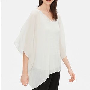 NWT Eileen Fisher Crinkled Poncho Top